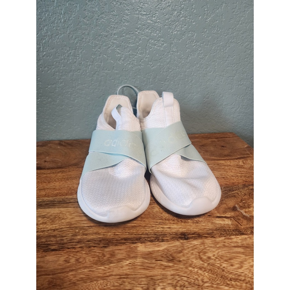 Adidas Puremotion Adapt Women's Size 7 White Mint Green Slip On Running Shoes